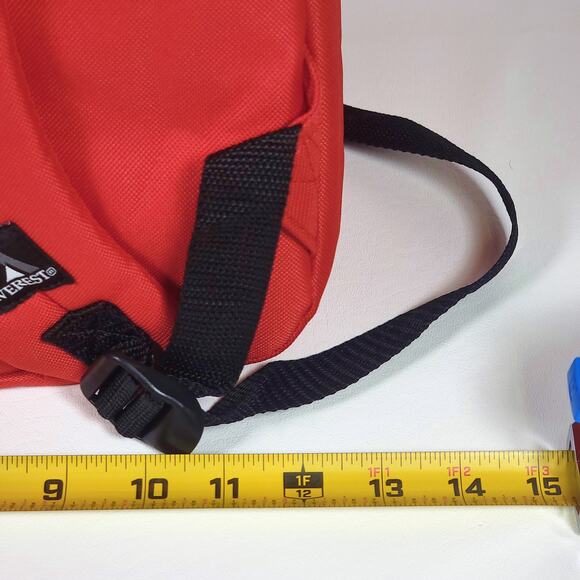 Everest Classic School Backpack 16.5" Solid‎ RED Color 2045CR/RD 1340 cu. in NWT - Picture 9 of 13